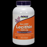 Lécithine 1200 MG sans OGM 200 gélules NOW FOODS